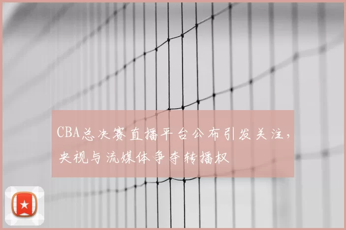 CBA总决赛直播平台公布引发关注,央视与流媒体争夺转播权