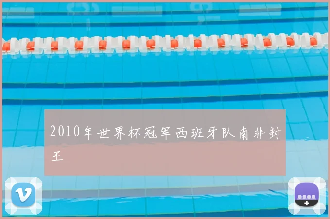 2010年世界杯冠军西班牙队南非封王